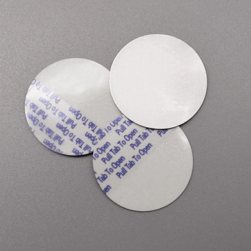 Lift N Peel Heat Induction Aluminum Foil Cap Seal Liner For PE/PET/PP/glass Bottles