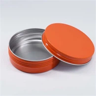 48*21 30ml 오렌지색 맞춤 인쇄 알루미늄 용기(뚜껑 포함)